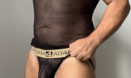 Adam4Adam Black Sheer Jockstrap Underwear Sale
